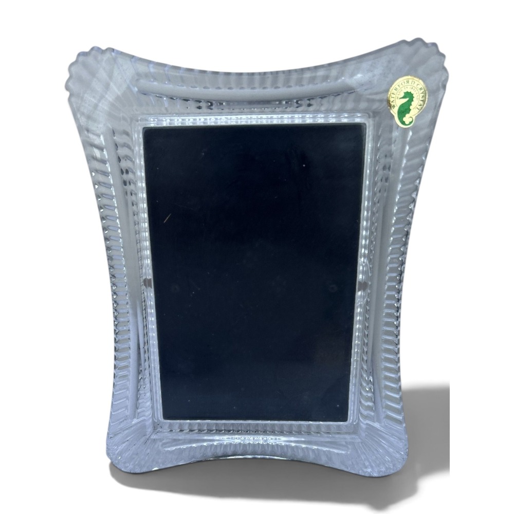 Waterford Crystal Lismore 5x7 Picture Frame Clear Cut Glass Tabletop Decor